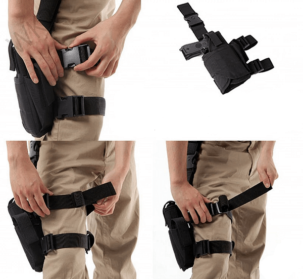 Tactical Drop Leg Thigh Gun Holster Tactical Accessories » Tactical Outwear 9